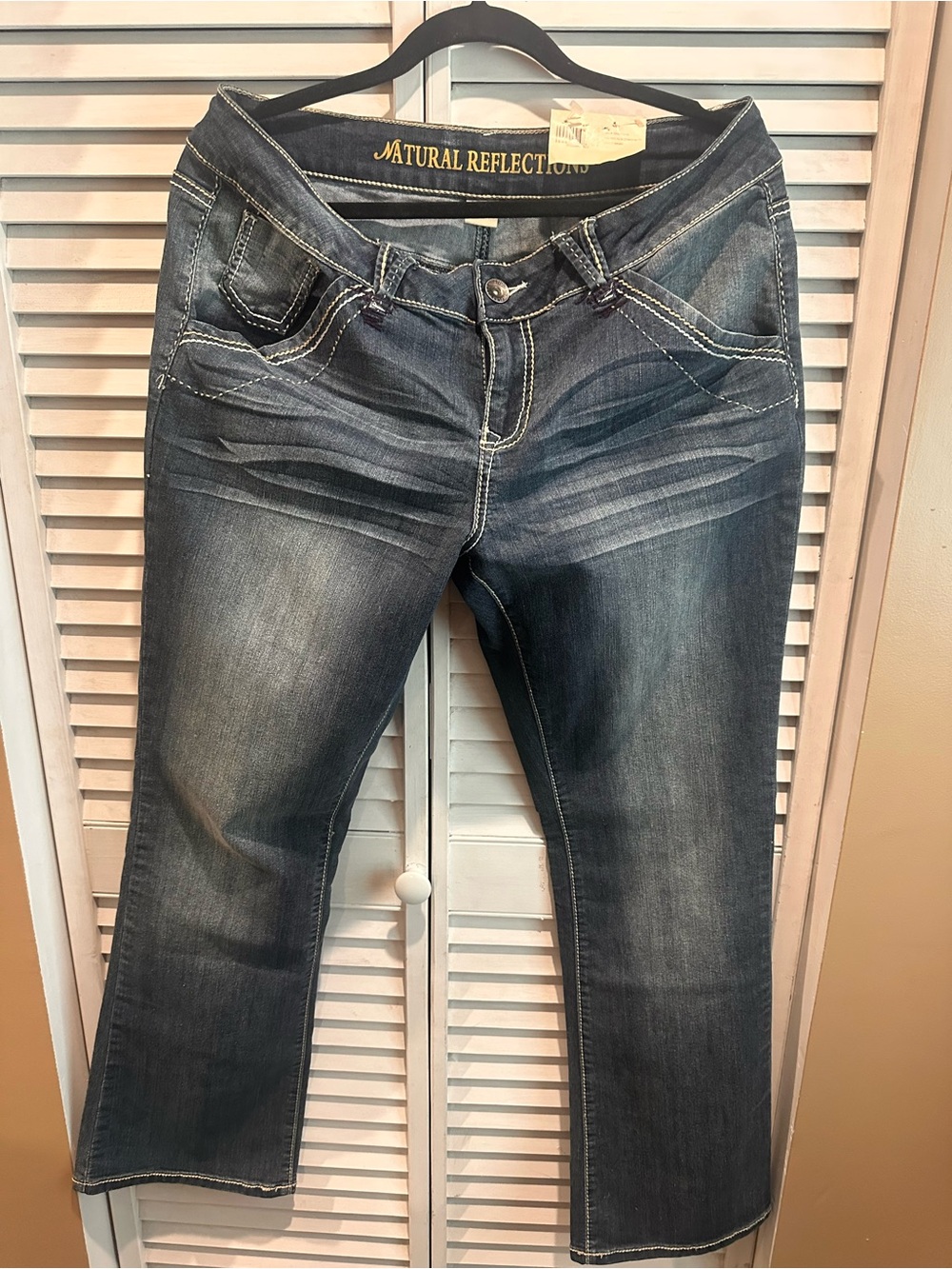 Natural Reflections Women's Dark Indigo Boot Cut Jeans